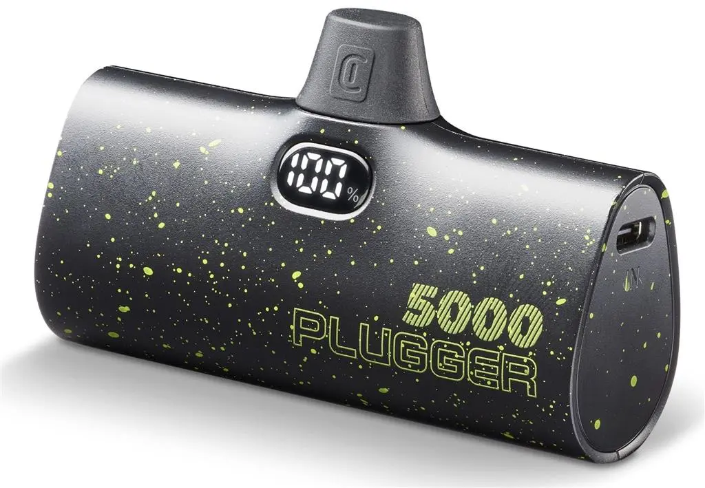Acumulator extern Cellularline PLUGGER 5000mAh, negru pe tehnoparc.md Acumulator extern Cellularline PLUGGER 5000mAh, negru