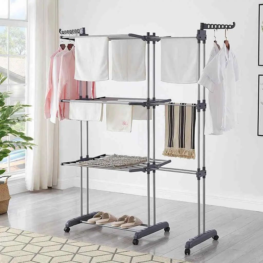 Uscător de rufe 4Life AT92 Towel Rack, gri