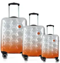 Set de valize CCS 5226 Set, gri/portocaliu