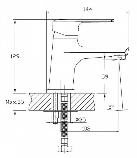 Set pentru duș Imprese Kit 21081, crom