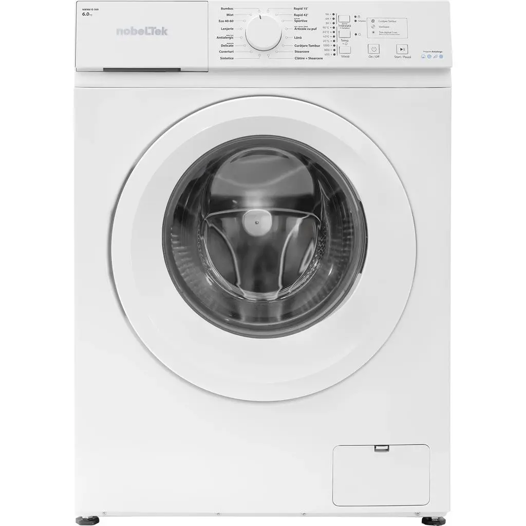 Стиральная машина Nobeltek NWM61E-S68, белый на tehnoparc.md Стиральная машина Nobeltek NWM61E-S68, белый