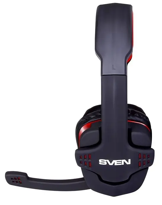 Наушники Sven AP-G855MV, черный/красный