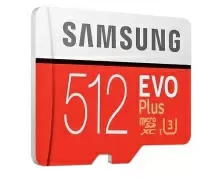 Карта памяти Samsung MicroSD EVO Plus Class 10 UHS-I (U3) + SD adapter, 512ГБ