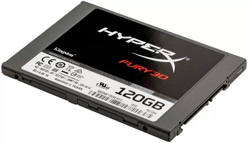 SSD накопитель HyperX Fury 3D 2.5" SATA, 120ГБ