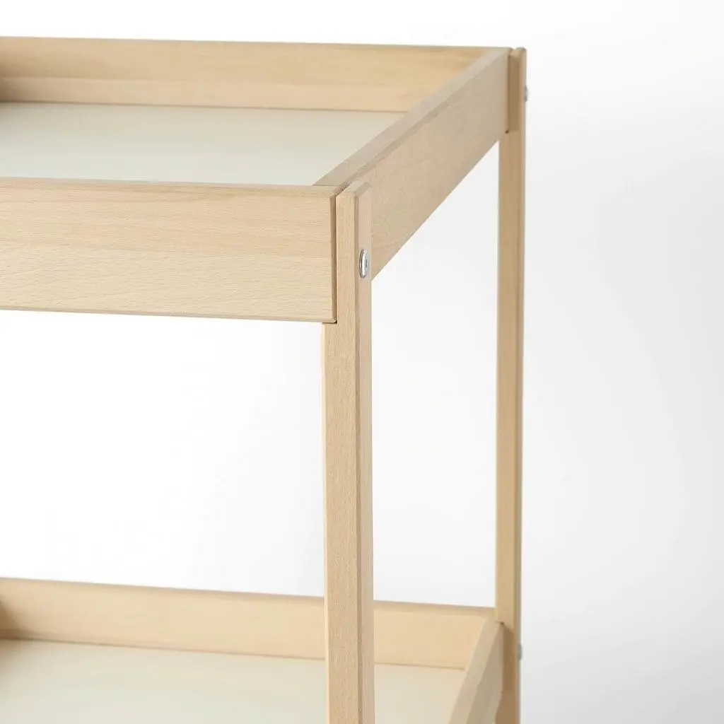 Стол для пеленания IKEA Singlar 72x53см, бук/белый на tehnoparc.md Стол для пеленания IKEA Singlar 72x53см, бук/белый
