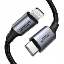 Cablu USB Ugreen Type-C to Lightning 3A 1.5m US304, negru