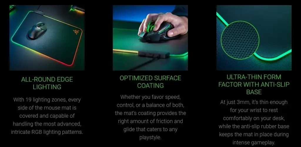 Mousepad Razer Firefly V2, negru