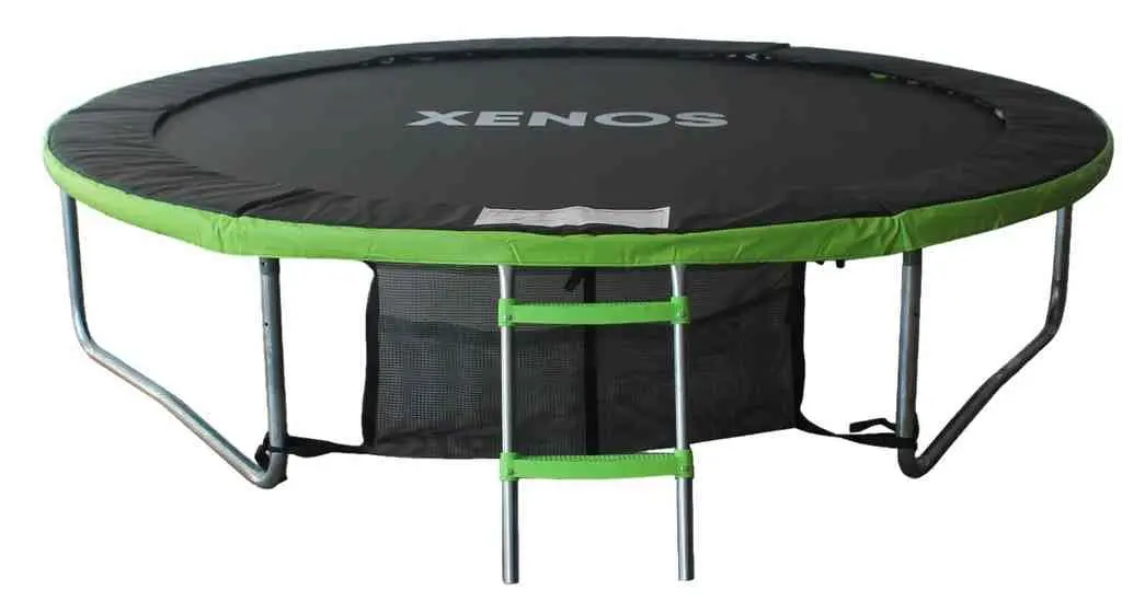 Батут Xenos XT-8FT 244cm, черный/зеленый