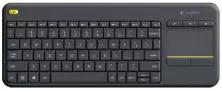 Клавиатура Logitech Wireless Touch Keyboard K400 Plus, черный