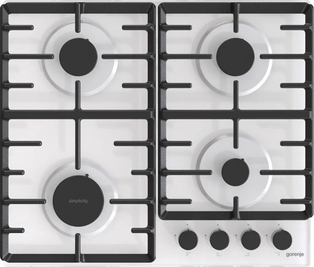 Plită incorporabilă cu gaz Gorenje GT 642 SYW, alb