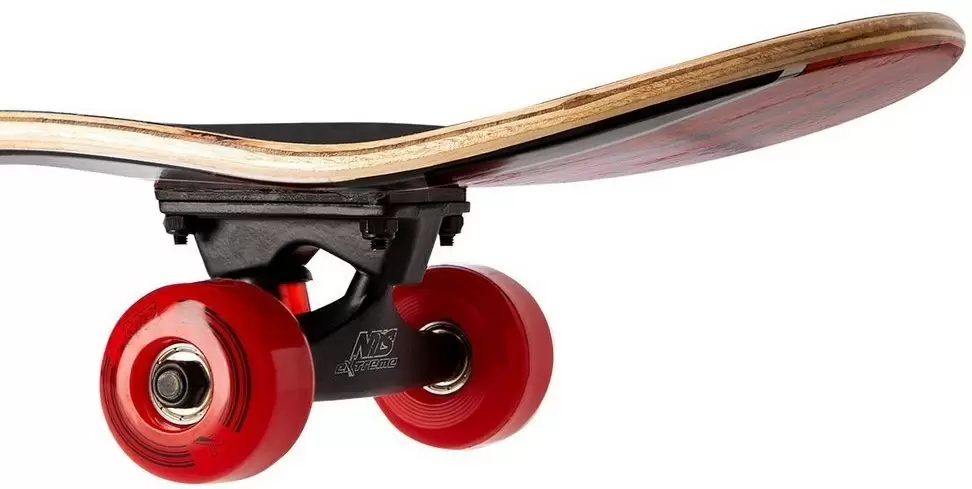 Скейтборд Nils Extreme CR3108SA, черный/красный