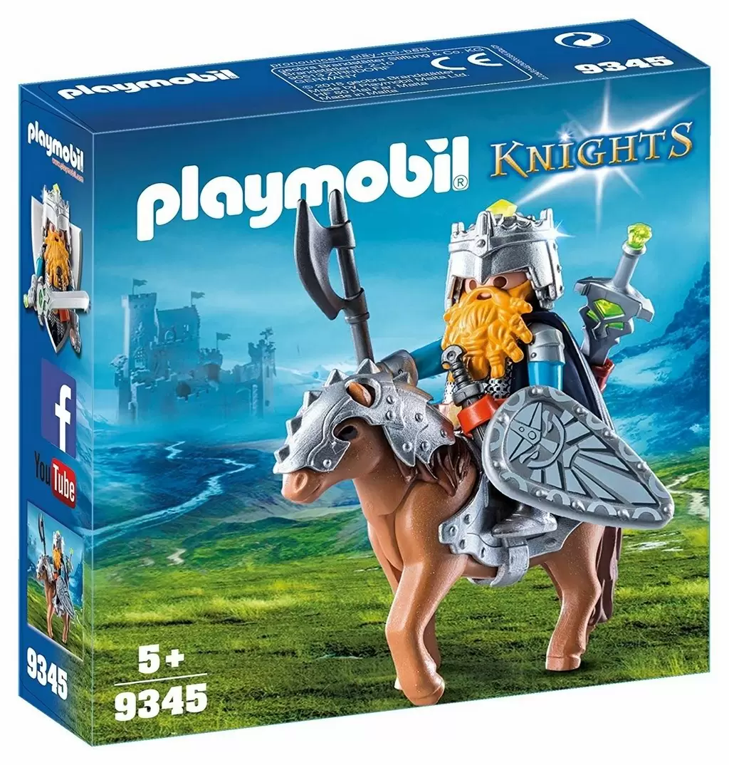 Set jucării Playmobil Dwarf Fighter with Pony