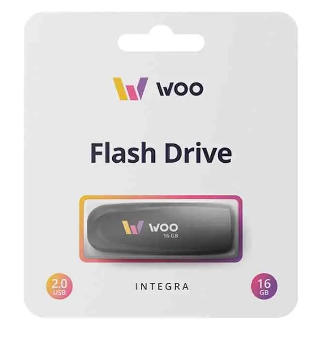 Flash USB WOO Integra 16GB, negru