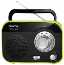 Радиоприемник Sencor SRD 210 BGN, черный/зеленый