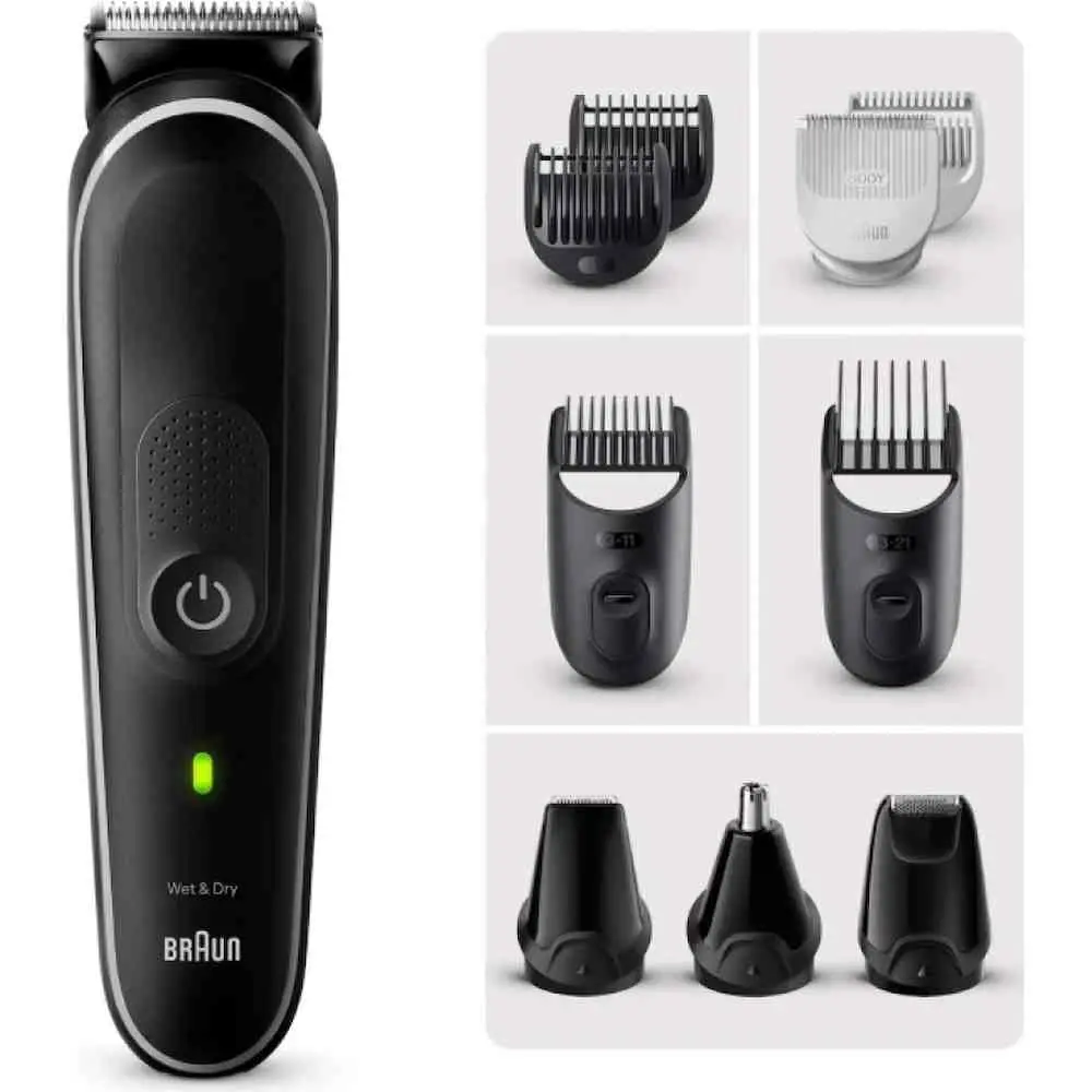 Maşină de tuns barba Braun MGK5440, negru