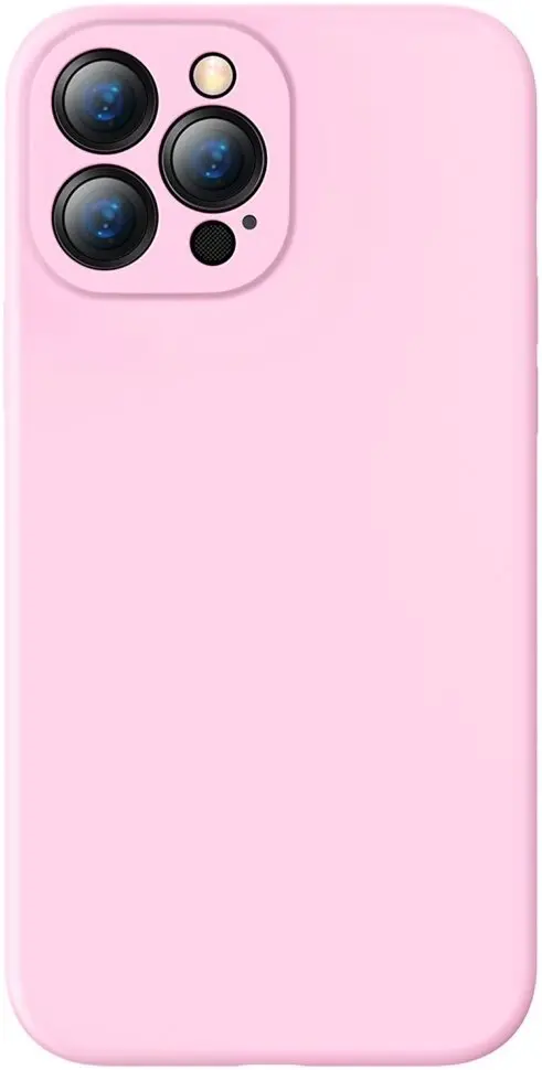 Чехол Baseus Liquid Silica Gel Protective Case For iPhone 13 Pro Max, розовый