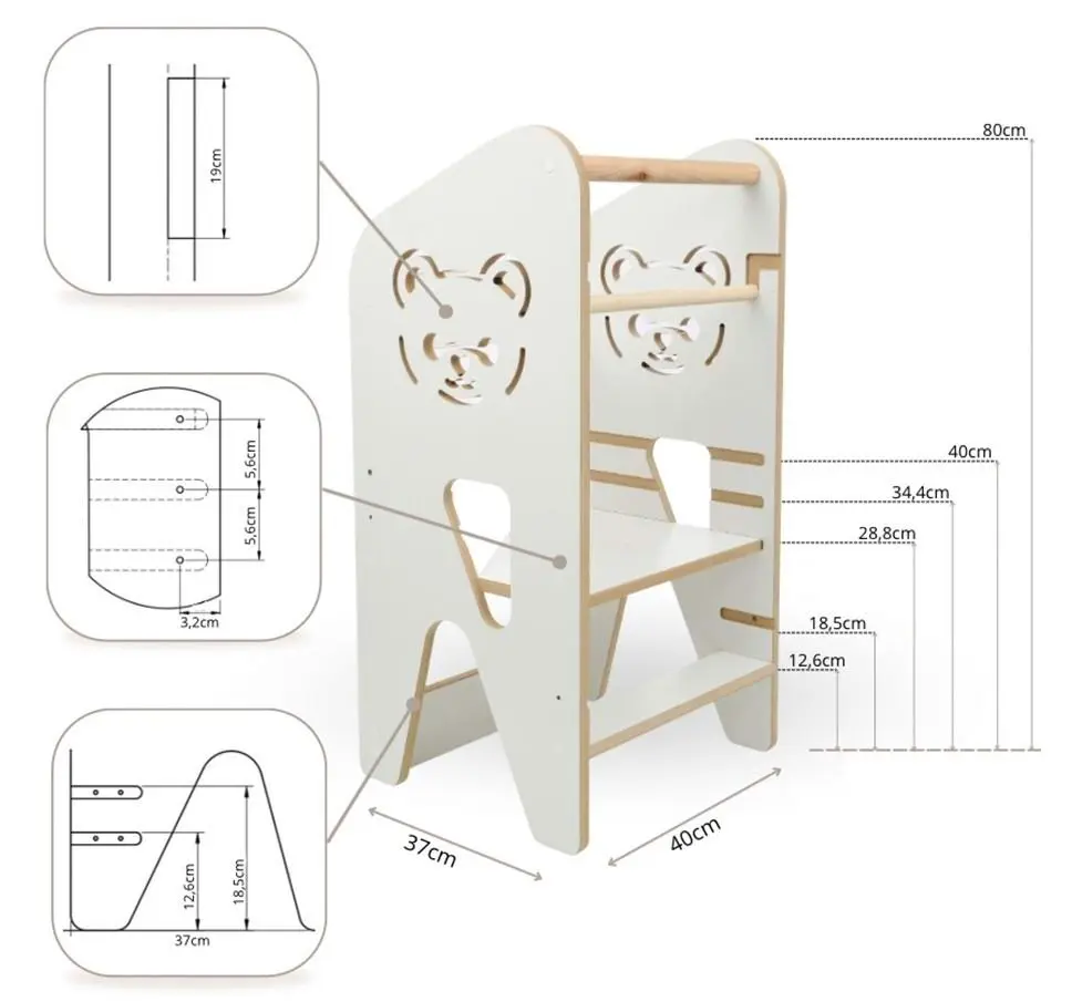 Детский табурет-стремянка VERKdesign 4303