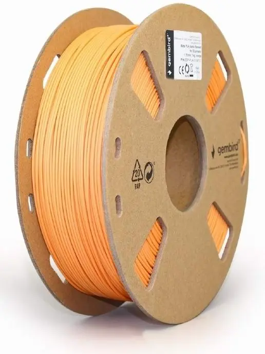 Filament pentru imprimare 3D Gembird 3DP-PLA-01-MTO, portocaliu