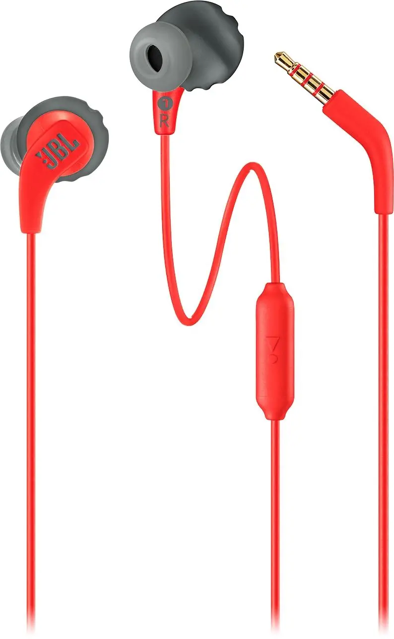 Наушники JBL Endurance Run, красный/серый