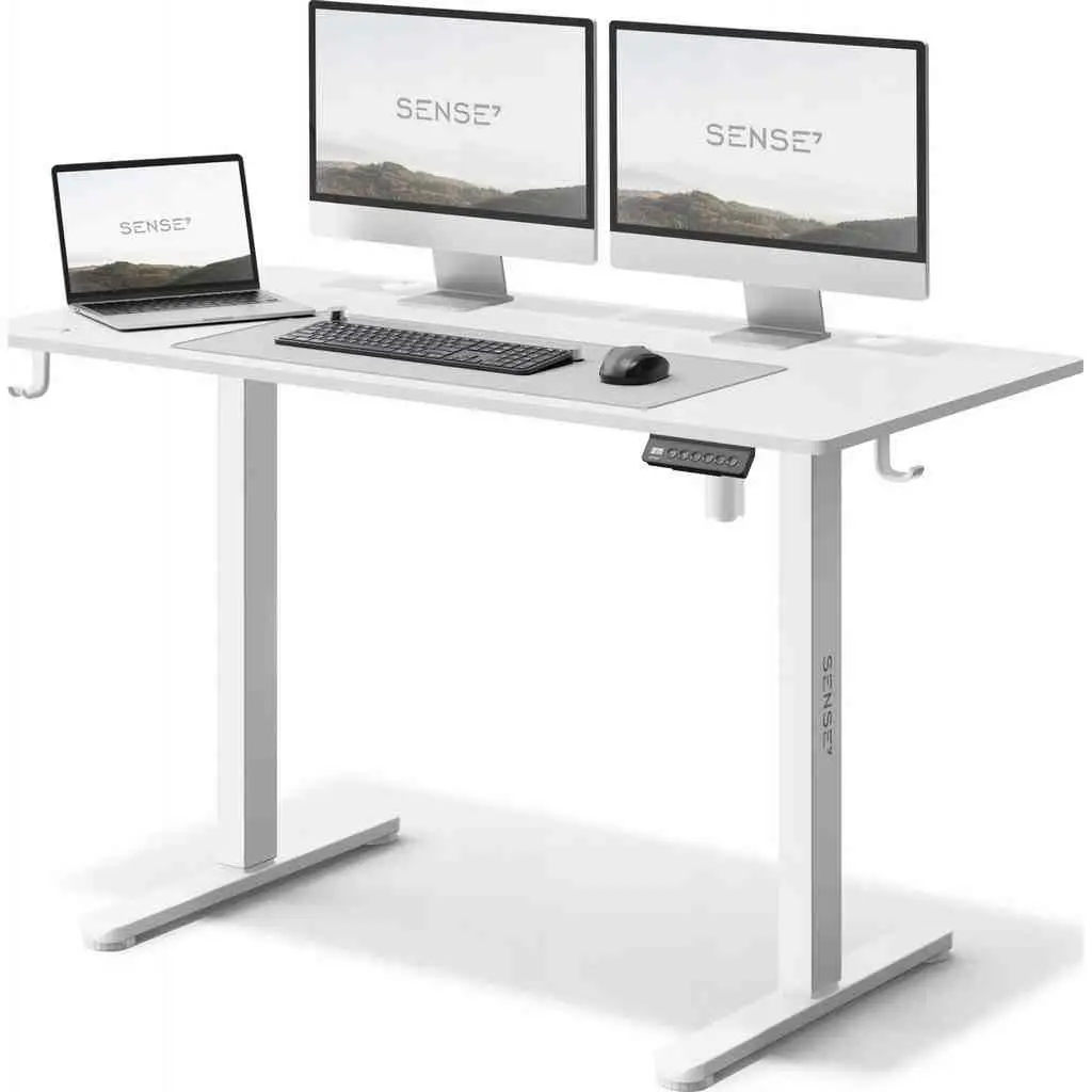 Masă de birou SENSE7 Nojo 120x60, alb