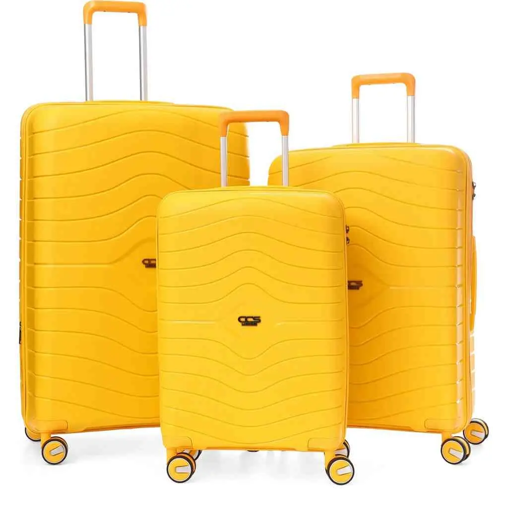 Set de valize CCS 5242 Set, galben
