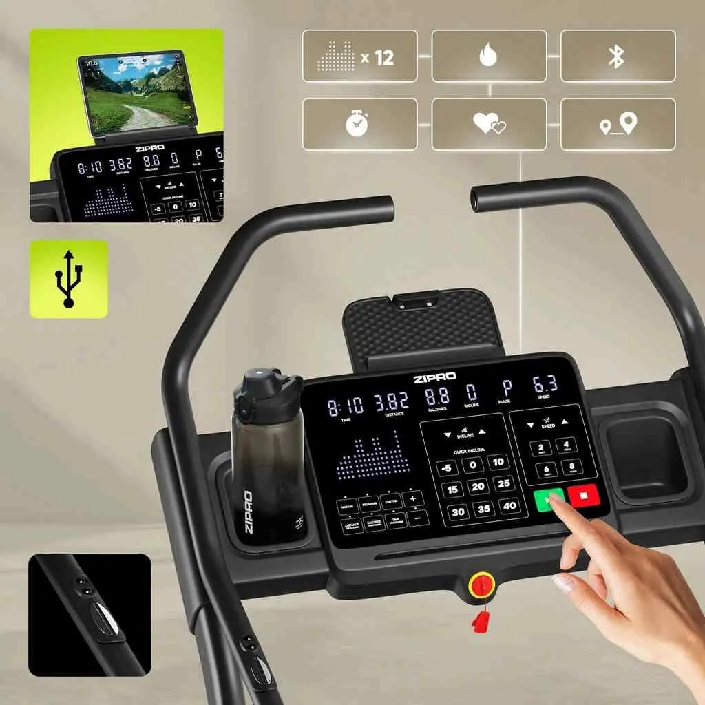 Bandă de alergat Zipro Shred, negru pe tehnoparc.md Bandă de alergat Zipro Shred, negru