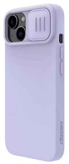 Чехол Nillkin Apple iPhone 14 CamShield Silky Silicone Case, фиолетовый