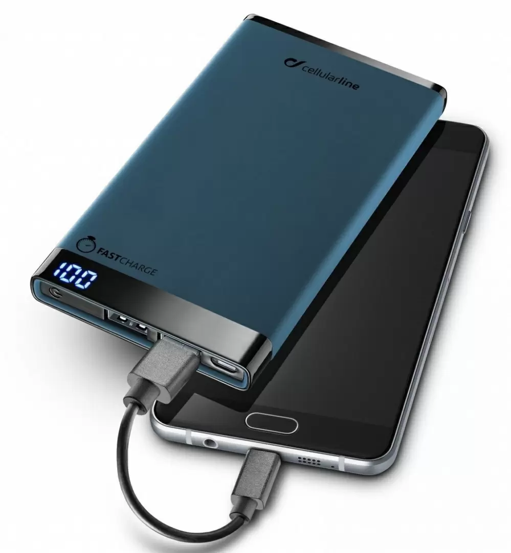 Внешний аккумулятор CellularLine Slim Power Bank 6000mAh, синий