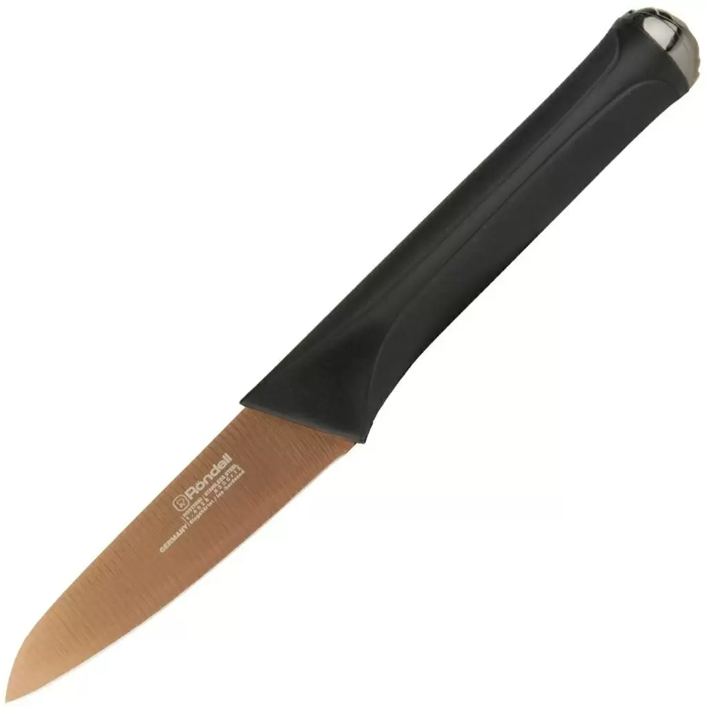 Кухонный нож Rondell RD-694, черный/золотой