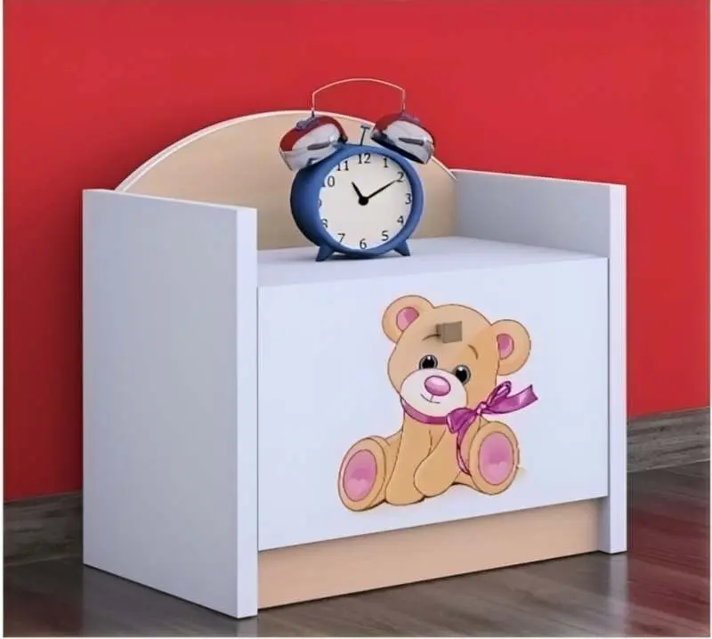 Noptieră Happy Babies Happy SZN02 Bear with Bow, alb/pară deschisă pe tehnoparc.md Noptieră Happy Babies Happy SZN02 Bear with Bow, alb/pară deschisă