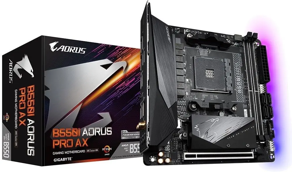 Placă de bază Gigabyte B550I Aorus PRO AX 1.0