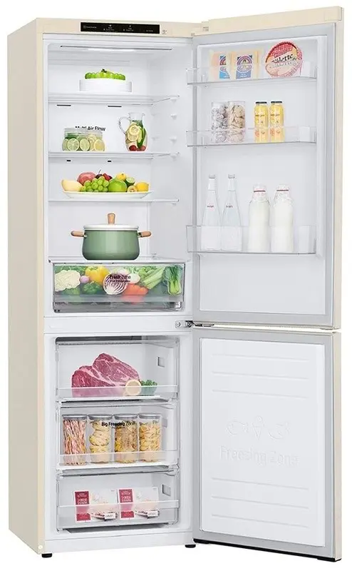 Холодильник LG GW-B509SEZM, бежевый