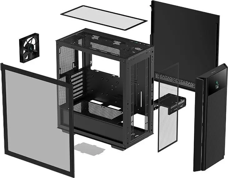 Корпус Deepcool CH510 Mesh Digital, черный