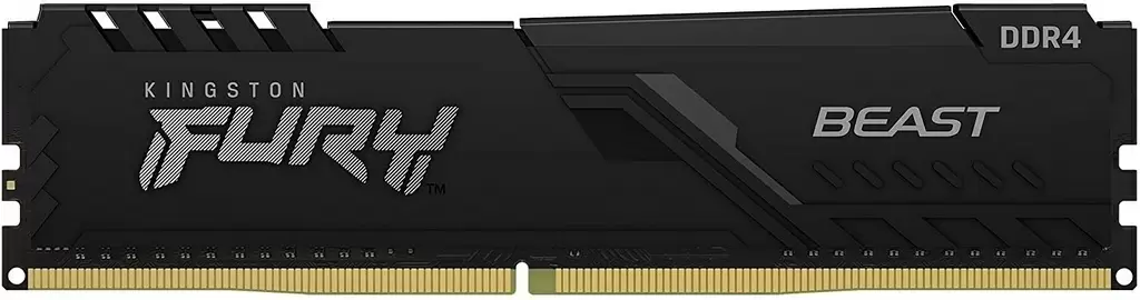 Оперативная память Kingston Fury Beast 8GB (2x4GB) DDR4-3200MHz, CL16-18-18, 1.35V