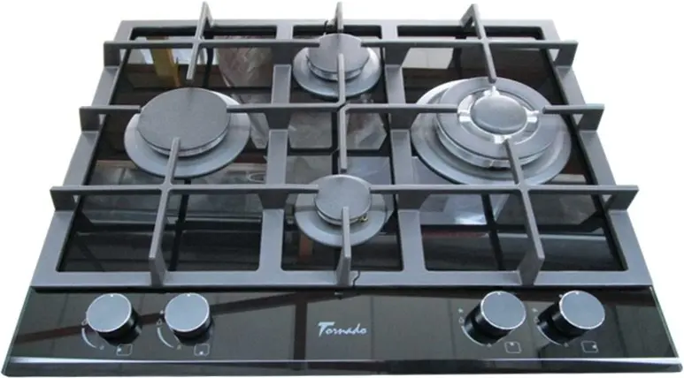 Газовая панель Tornado TR-4020 HM Romb Glass, черный