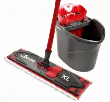 Set mop + găleată Vileda UltraMax Box XL, negru/roșu