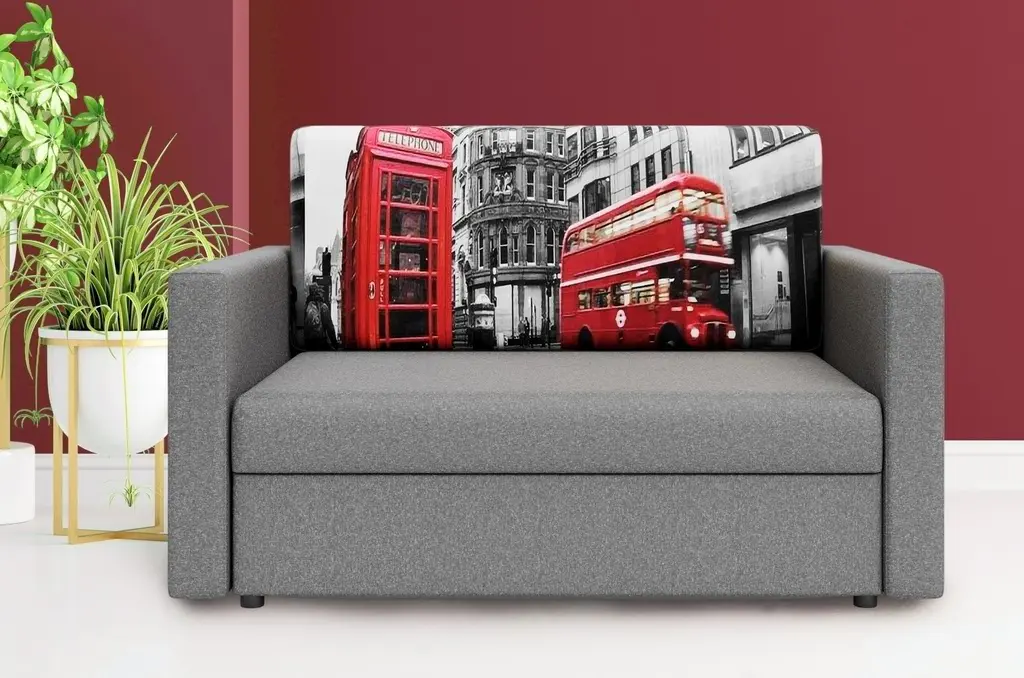 Диван Space Meble Amerykanka Heven 120 London/Sawana21, серый