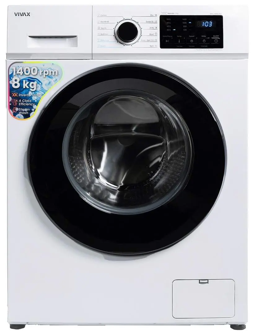 Maşină de spălat rufe Vivax WFL-140812CI, alb