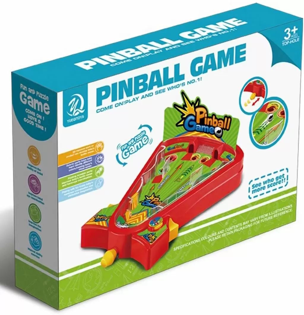Joc de masă Yueqi Toys Pinball 76199, roșu/verde