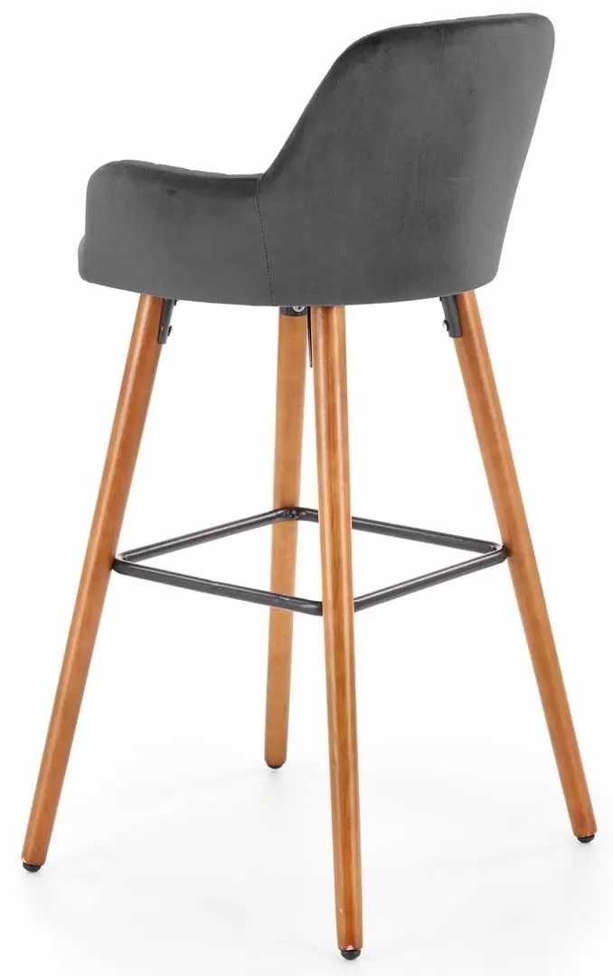 Барный стул Halmar H93, темно-серый/орех