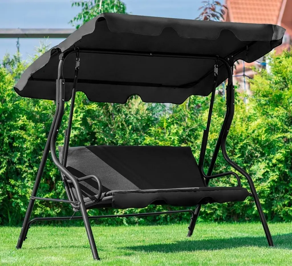 Leagăn de grădină FunFit Relax, negru