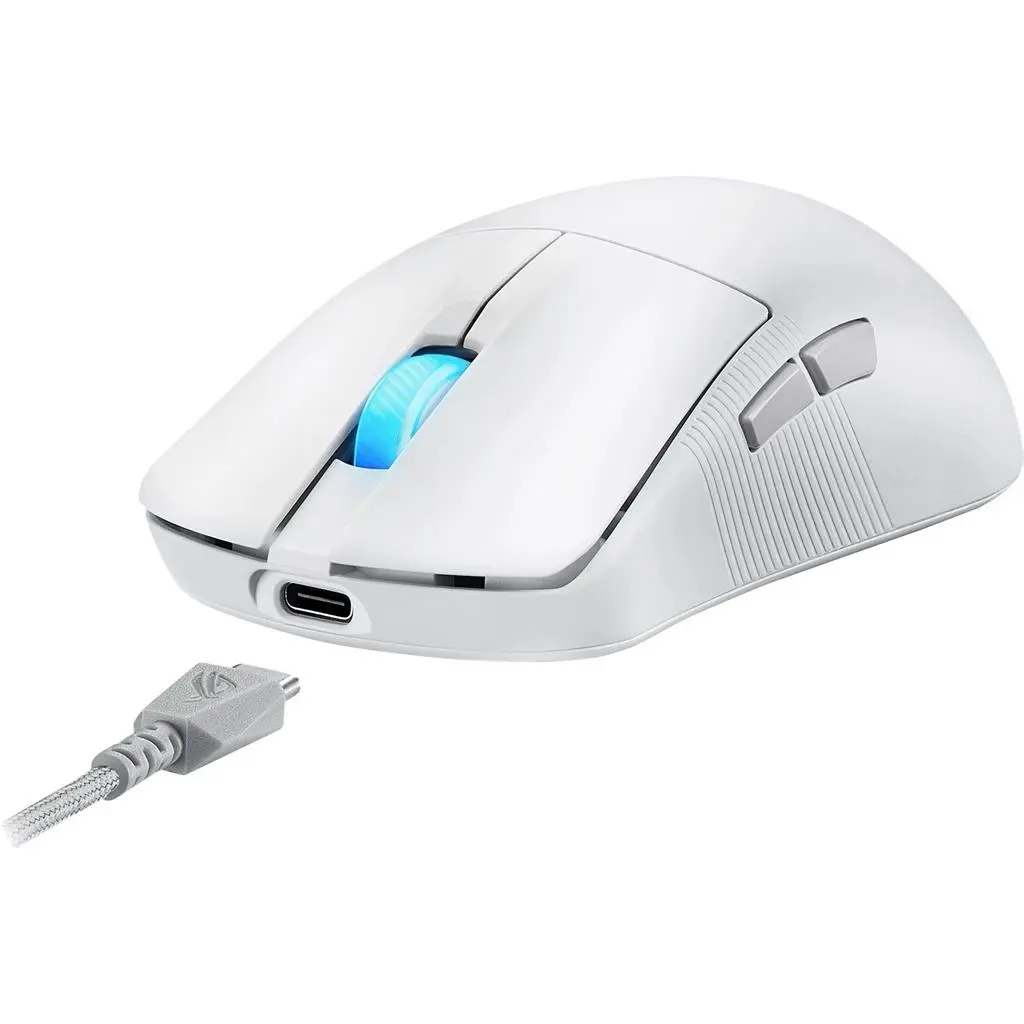 Mouse Asus ROG Harpe Ace Mini White, alb