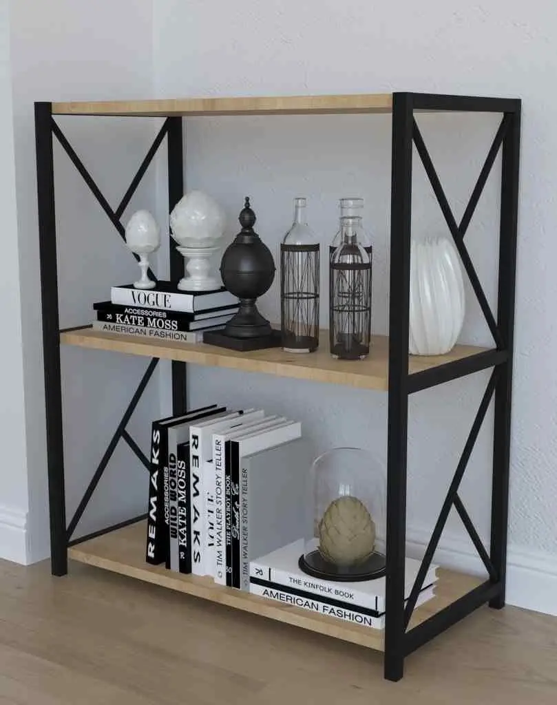 Стеллаж Remaks 3 Shelf Metal Oak, дуб