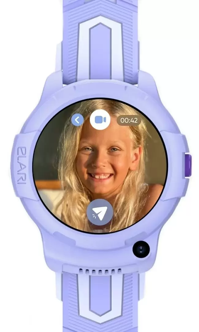 Детские часы Elari KidPhone 4G Wink, фиолетовый