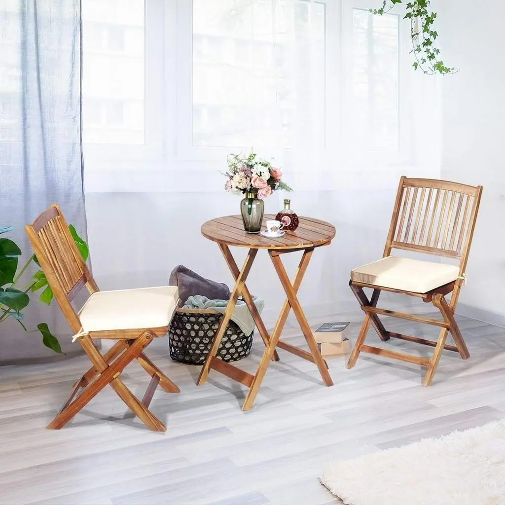 Set mobilă de grădină Costway HW65875CR, natural/cremă pe tehnoparc.md Set mobilă de grădină Costway HW65875CR, natural/cremă