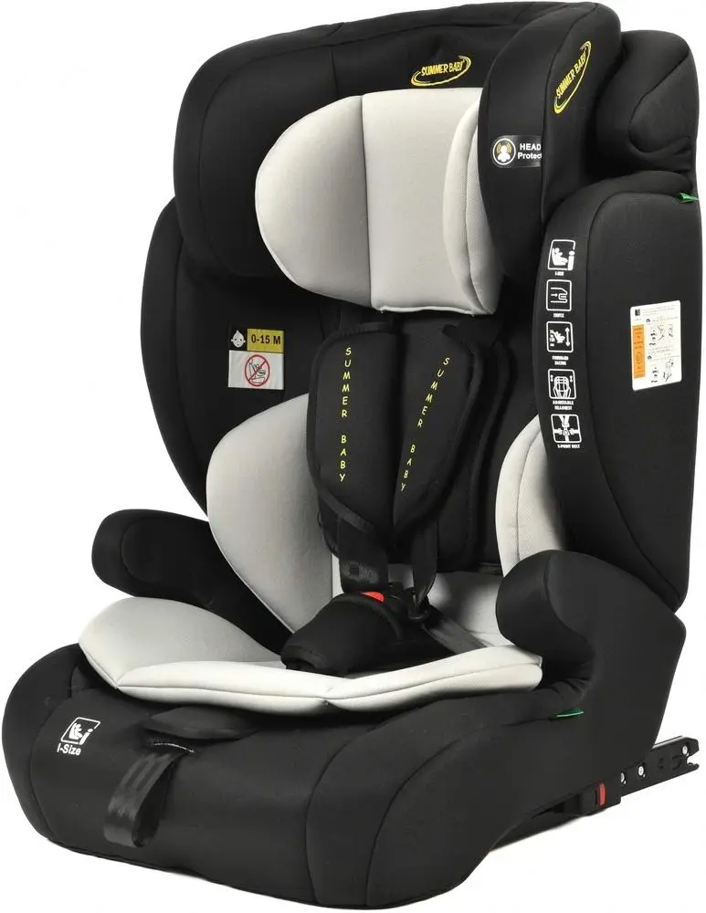 Scaun auto Summer Baby Porto I-Size, negru/gri