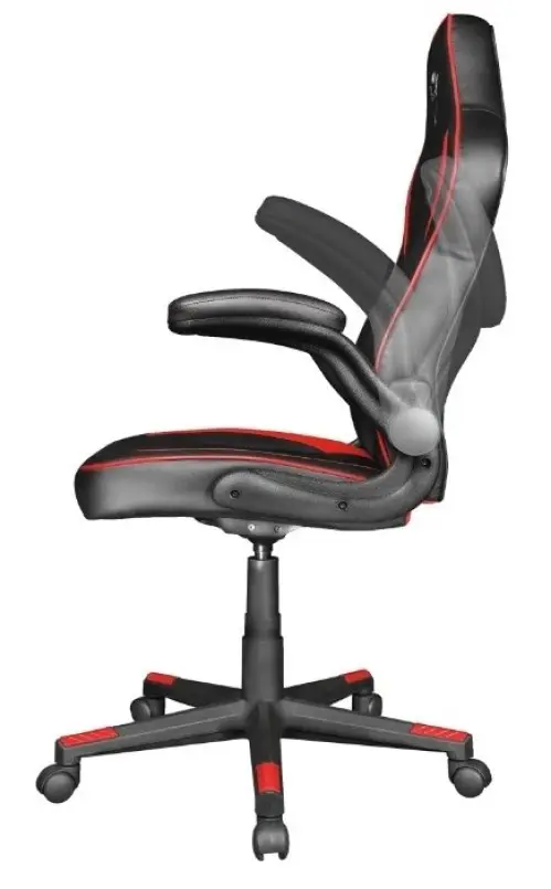 Геймерское кресло Trust GXT 704 Ravy, черный/красный на tehnoparc.md Геймерское кресло Trust GXT 704 Ravy, черный/красный