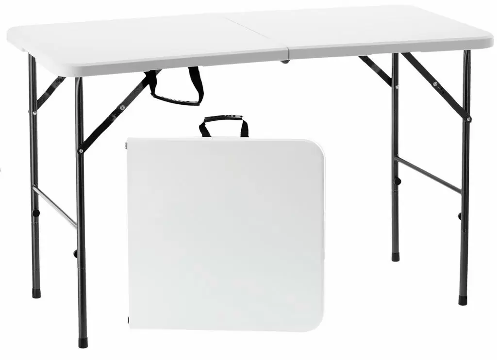Складной стол GardenLine ZUM2538, белый/черный