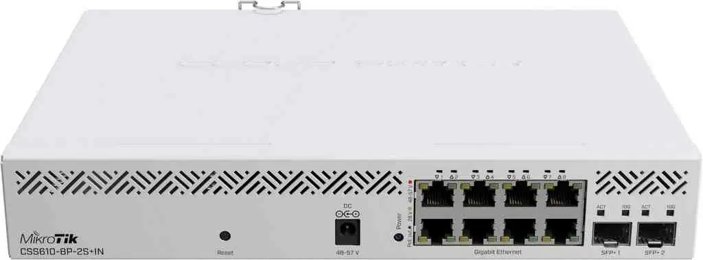 Switch Mikrotik CSS610-8P-2S+IN pe tehnoparc.md Switch Mikrotik CSS610-8P-2S+IN