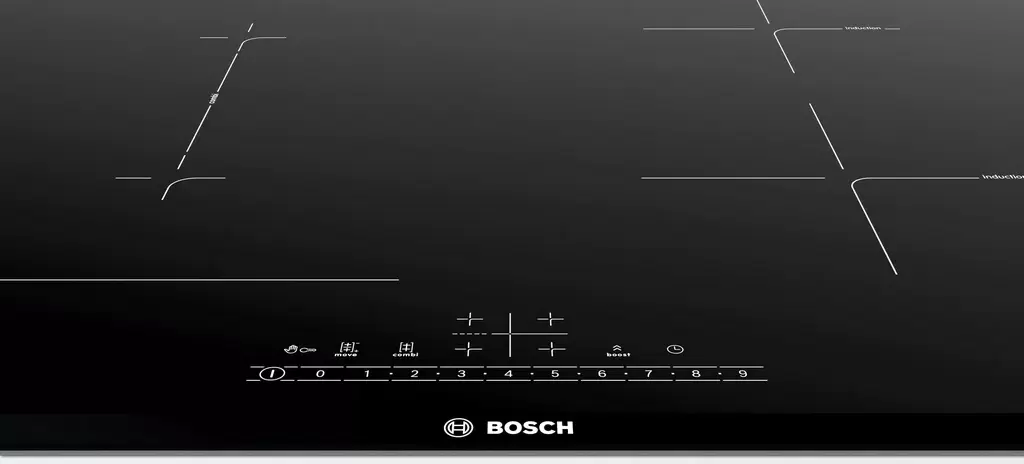 Plită incorporabilă cu inducție Bosch PVS775FB5E, negru